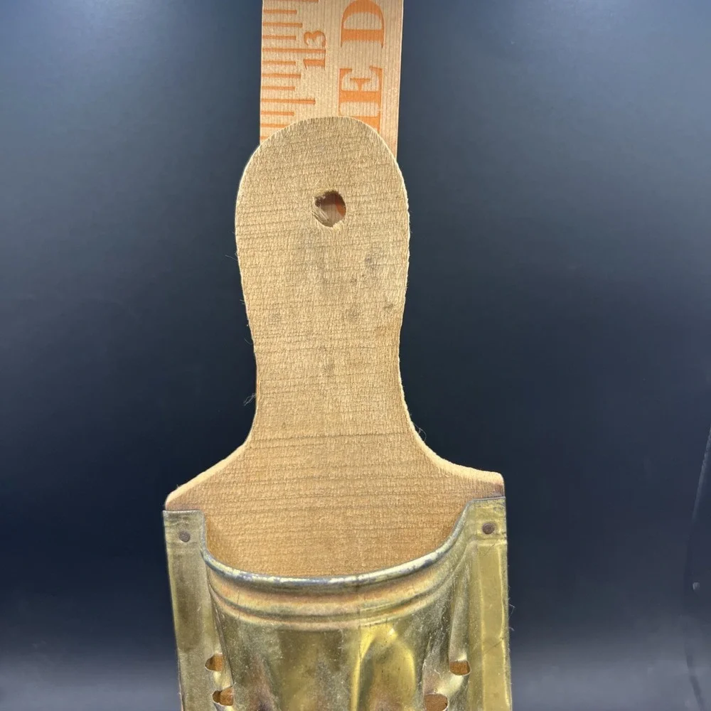 Vintage Greek Cheese Grater Primitive Hand Punched Wooden Kitchen Decor